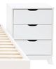 Powell® Portix 4-Piece White King Simple Bedroom Set-3
