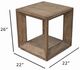 Nest Home Collections Luke Antique Natural End Table-3