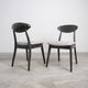 Furniture of America® Sargans 2-Piece Black Wenge Side Chair-3