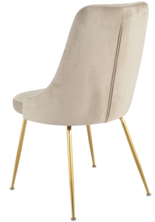 Mazin Furniture Plumeria Beige Dining Side Chair -3