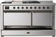 Ilve® Majestic III 60'' Stainless Steel Pro Style Dual Fuel Natural Gas Range with Solid Door and Burnished Trim-1