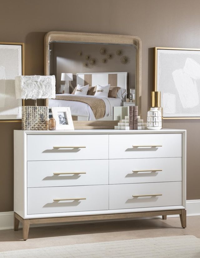 Legacy Classic Melrose Cloud White/Dessert Oak Dresser-1