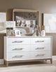 Legacy Classic Melrose Cloud White/Dessert Oak Dresser-1