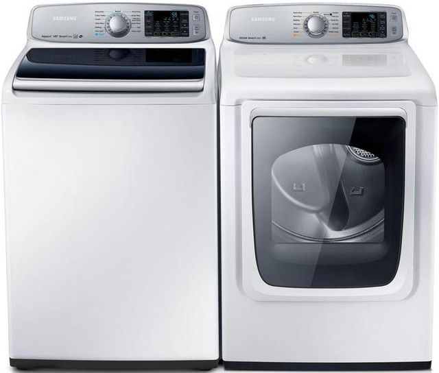 Samsung 7.4 Cu. Ft. Neat White Front Load Gas Dryer-1