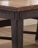 Allwood Furniture Group #120 Rustic Solid Wood Two Tone Extension Dining Table and Side Chairs-2