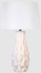 Classy Living 2-Piece Sculpted Elegance White Sand Table Lamp Set-0