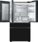 Samsung Bespoke 23 Cu. Ft. Charcoal Glass/Custom Panel Ready French Door Refrigerator with Family Hub™-4
