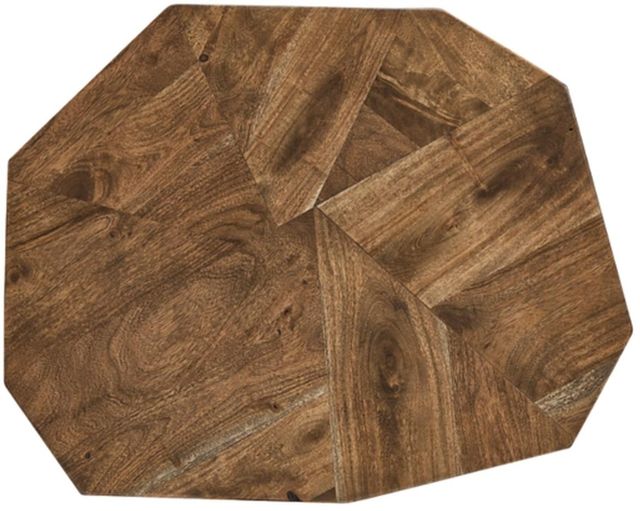 Signature Design by Ashley® Haileeton Brown End Table with Black Metal Base-2