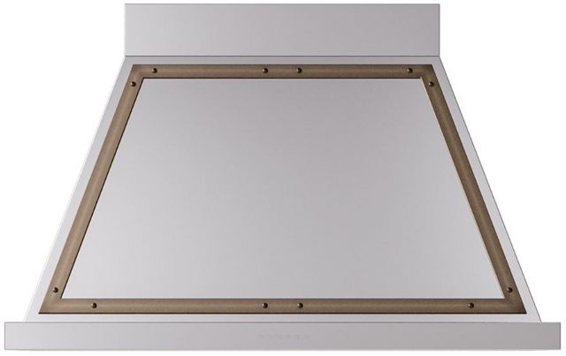 Ilve® Nostalgie II Noblesse 40" Stainless Steel Wall Mounted Range Hood with Burnished Trim