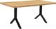 Moe's Home Collection Trix Honey Oak Dining Table with Black Base-0