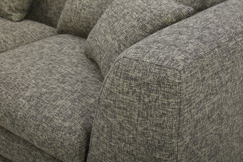 Moe's Home Collection Lowtide Alcove 5-Piece Grey L-Shaped Modular Sectional and Ottoman-2