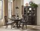 Mazin Furniture Cardano Driftwood Charcoal Round DIning Table-3