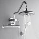 Forno Acqua AcquaFALL Mini Polished Chrome 8" Retrofit Shower System-5