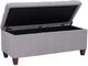 Linon Carmen Gray Storage Ottoman-3