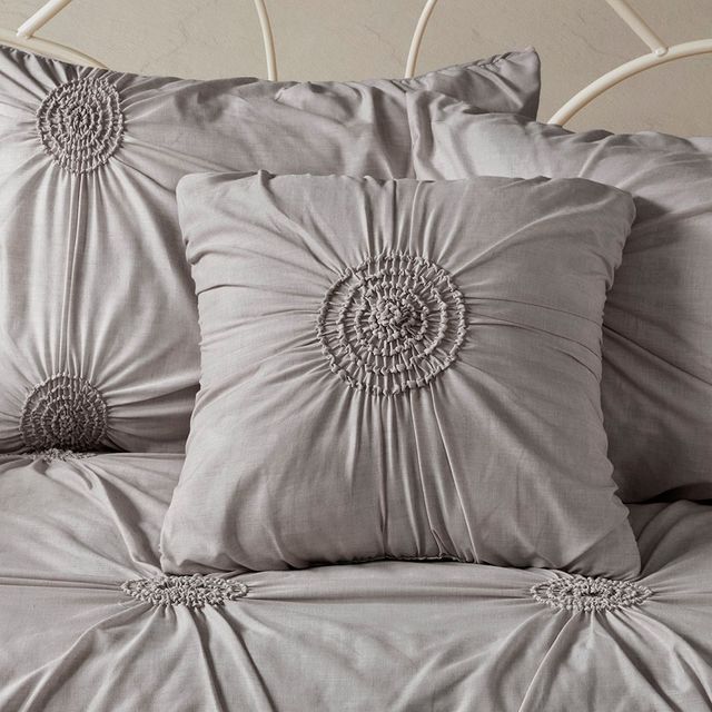 Olliix by Madison Park 6 Piece Dark Gray Leila Reversible Daybed Cover Set-4