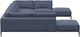 American Leather® Customizable Copenhagen 3-Piece Fabric U-Shaped Sectional with Double Chaise-2