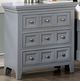 Furniture of America® Castlile Gray 3-Drawer Nightstand-0