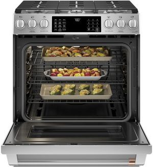 Café™ 30" Stainless Steel Slide-In Gas Range
