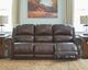 Signature Design by Ashley® Buncrana Chocolate Power Reclining Sofa with Adjustable Headrest-4