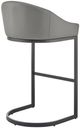Armen Living Katherine Grey/Matte Black Counter Stool-3