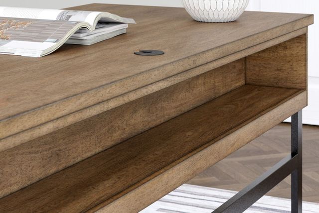 Signature Design by Ashley® Montia Light Brown Home Office Desk-3