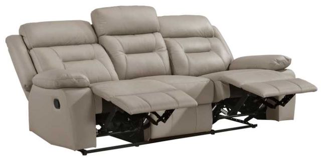 Homelegance® Laconia Latte Double Manual Reclining Sofa-4