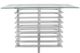 Sagebrook Home Glass Top Console Table with Silver Base-0
