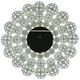 A & B Home Mcguire Blue/Green/Ivory Medallion Mirror-3