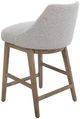 International Furniture Direct Emma Lacquer White/Pearl Barstool -3