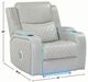 Steve Silver Co. Luna Ice Power Recliner-3