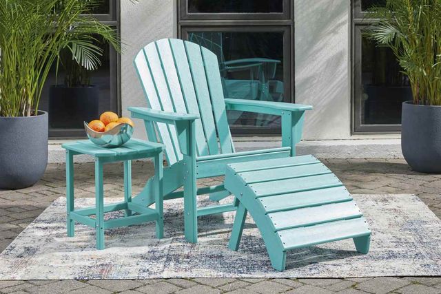 Signature Design by Ashley® Sundown Treasure 2-Piece Turquoise Outdoor Seating Set-3