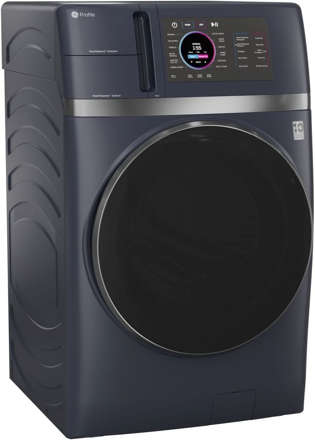GE Profile™ ENERGY STAR® 4.8 Cu. Ft. Sapphire Blue UltraFast Washer Dryer Combo with Ventless Inverter Heat Pump Technology-4
