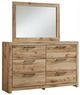 Signature Design by Ashley® Hyanna Tan Brown Dresser and Mirror Set-0