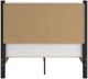 Signature Design by Ashley® Cadmori Black/White Youth Full Upholstered Panel Bed-4