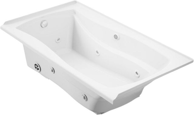 KOHLER® Mariposa® White 66" X 36" Alcove Whirlpool-0