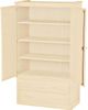 Armoire à étagères Unfinished, beige, de Crate Designs™ Furniture-0