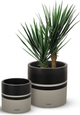 Le Present Cylinder Black 15" Planter-2