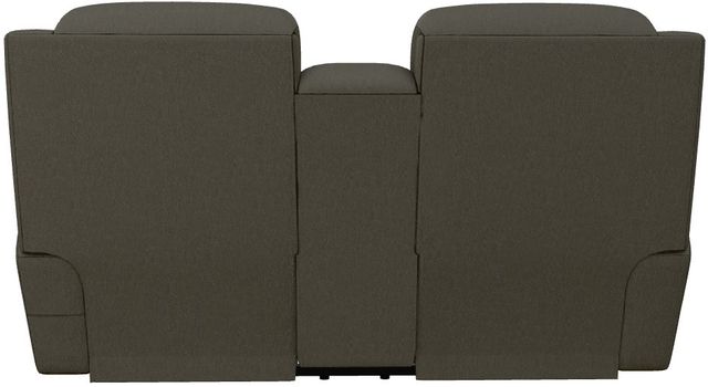 La-Z-Boy® Dorian Smoke Manual Reclining Loveseat with Console-3