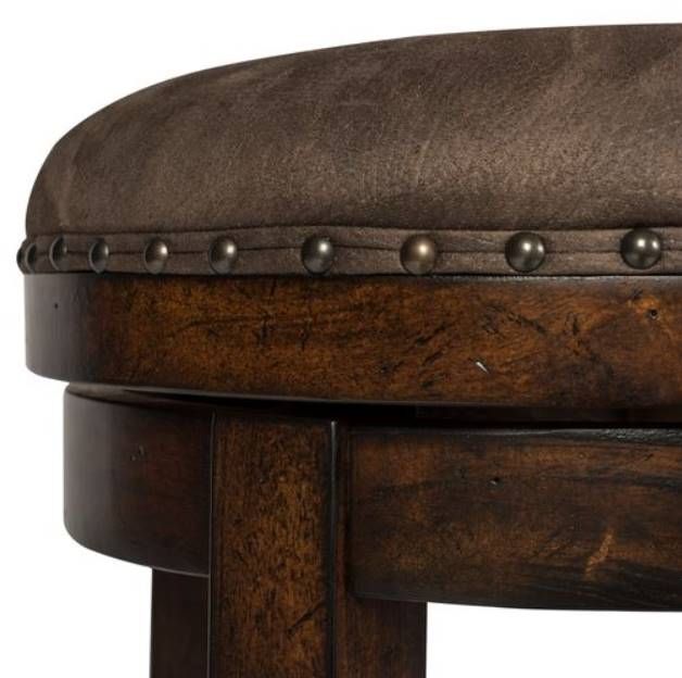 Liberty Furniture Aspen Skies Gray/Russet Brown Swivel Stool-3