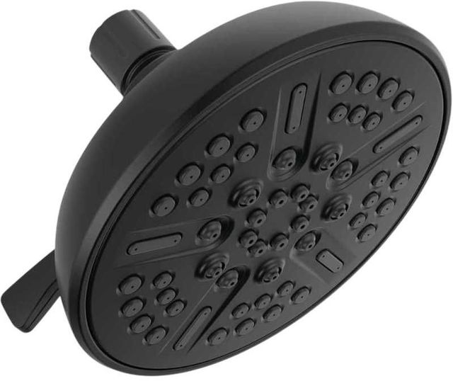 Delta Universal Showering Matte Black 6" 8-Setting Shower Head-0