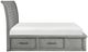 Homelegance® Logandale Antique Gray Queen Storage Sleigh Bed-3