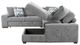 Homelegance® Raife 4-Piece Gray Sectional with Right Chaise-4