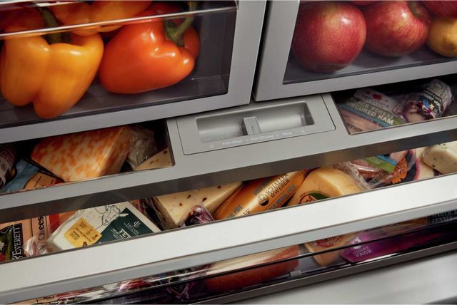 KitchenAid® 36 in. 27.0 Cu. Ft. Stainless Steel with PrintShield™ Finish French Door Refrigerator-6