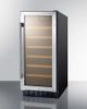 Summit® 15" Stainless Steel Wine Cooler-1