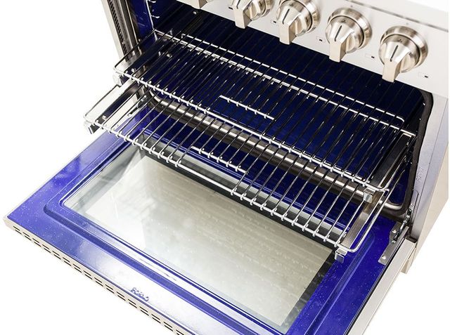 FORNO® Massimo 30" Stainless Steel Pro Style Dual Fuel Range-4