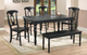 Winners Only® Quails Run Ebony 60" Leg Table-0