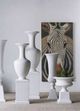 A & B Home Bright White Marcy Vase-2