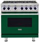 Viking® 7 Series 36" Ivy Pro Style Natural Gas Range-0