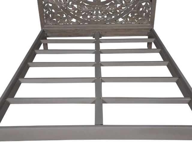Porter International Designs Mandala Gray Queen Panel Bed-2