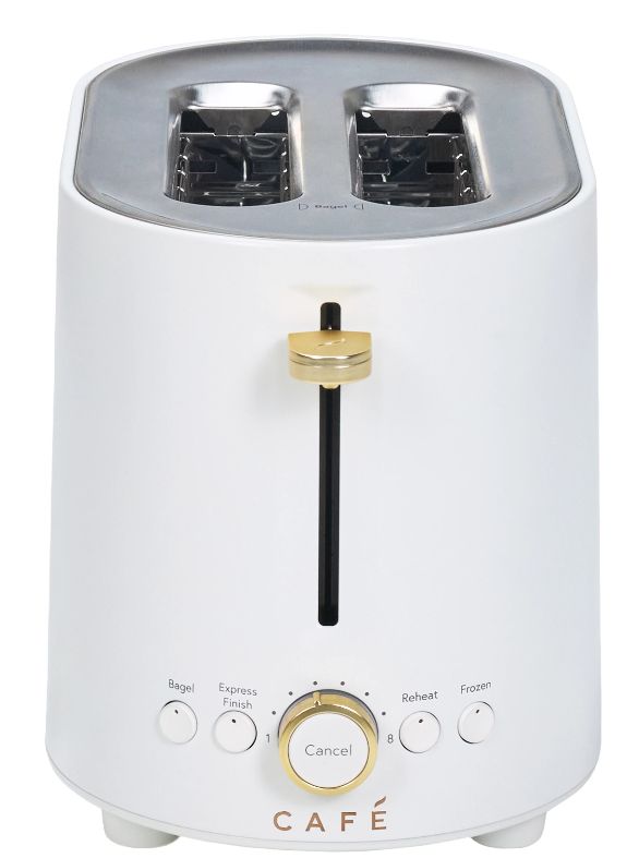 CAFÉ™ 2 Slice Matte White Express Finish Toaster-0